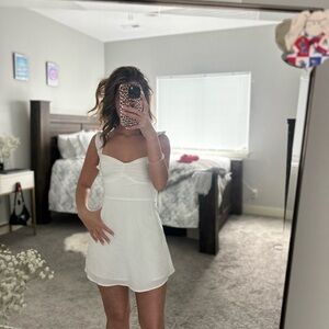 white princess polly mini dress